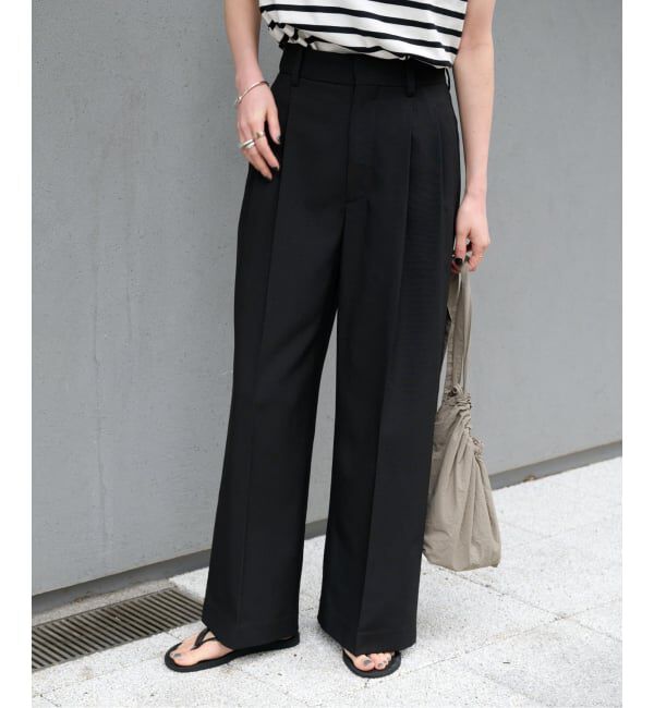 OUTDOOR PRODUCTS Usual Things「WEB限定追加 ORDINARY タックワイドスラックス」|スラックス|