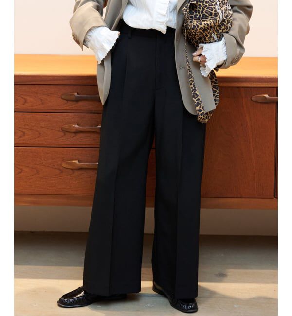 OUTDOOR PRODUCTS Usual Things「WEB限定追加 ORDINARY タックワイドスラックス」|スラックス|