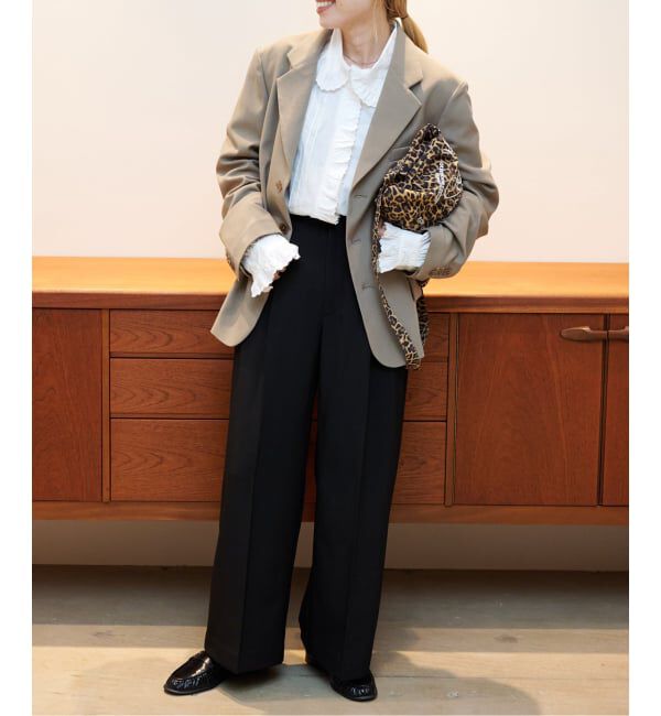 OUTDOOR PRODUCTS Usual Things「WEB限定追加 ORDINARY タックワイドスラックス」|スラックス|