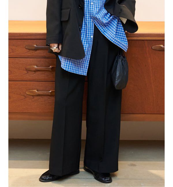 OUTDOOR PRODUCTS Usual Things「WEB限定追加 ORDINARY タックワイドスラックス」|スラックス|