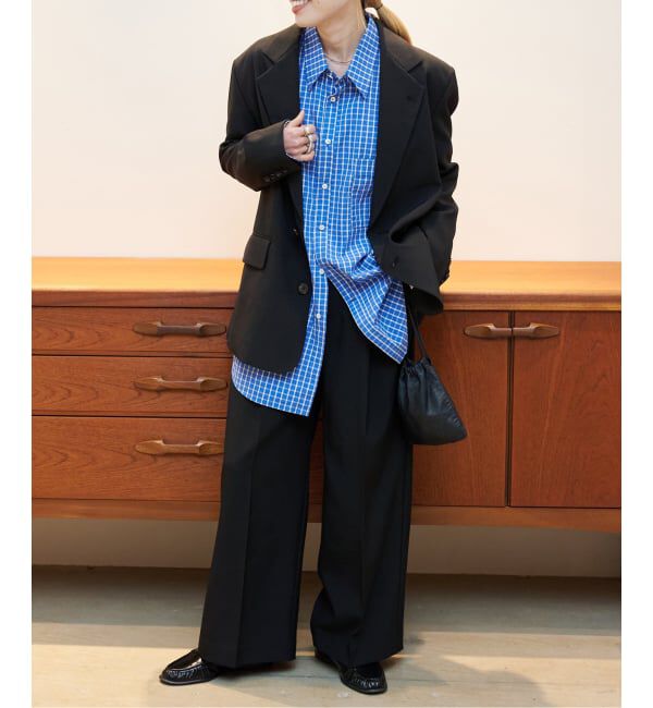 OUTDOOR PRODUCTS Usual Things「WEB限定追加 ORDINARY タックワイドスラックス」|スラックス|