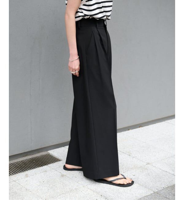 OUTDOOR PRODUCTS Usual Things「WEB限定追加 ORDINARY タックワイドスラックス」|スラックス|