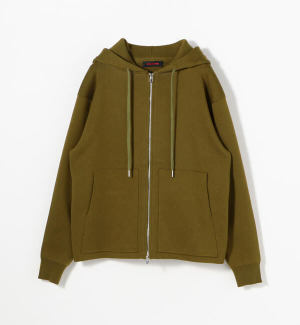 CABaN「CABaN コットンカシミヤ ジップパーカ」|ニット・セーター|