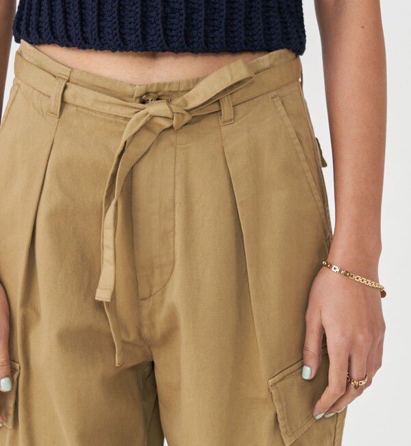 MACPHEE「ソフトコットンサテン カーゴパンツ」|カーゴ|