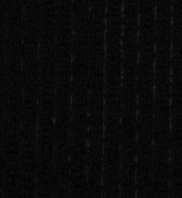 Edition「ブラックツイードヘムフレアスカート」|スカート|