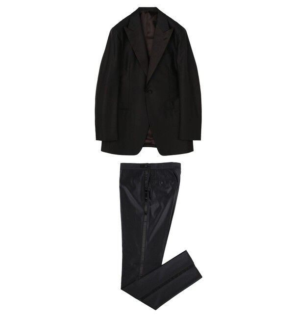 TOMORROWLAND MENS「ウールドスキン ピークドラペル タキシード」|スーツ|19 ブラック