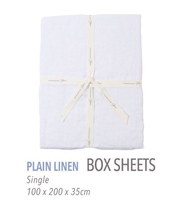 TOMORROWLAND HOME「プレーンリネン ボックスシーツ（シングル）」|その他|