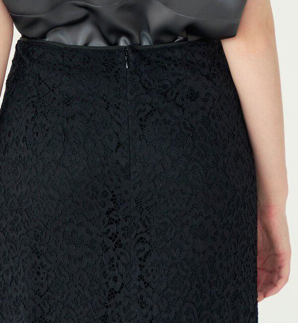 Ballsey「フラワーコードレース ペンシルタイトスカート」|タイト|