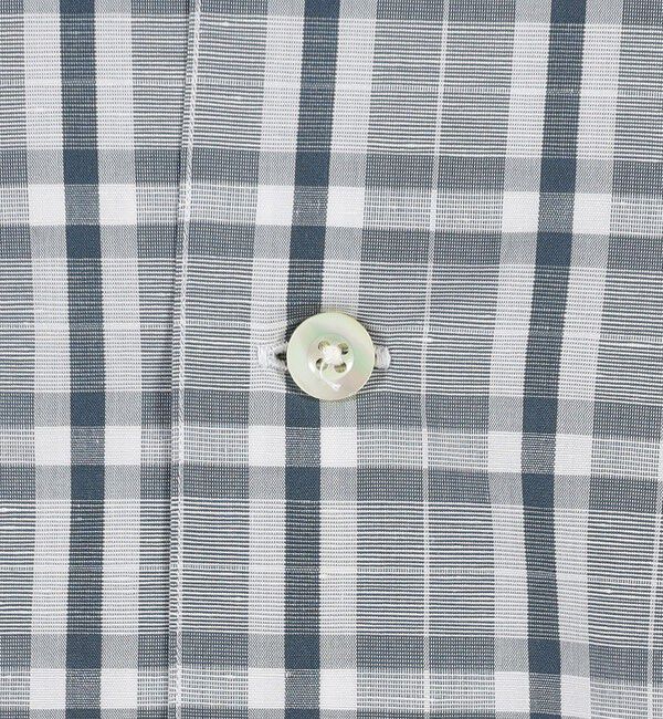 TOMORROWLAND MENS「コットンリネン オープンカラーロングスリーブ チェックシャツ ALUMO」|シャツ・ブラウス|