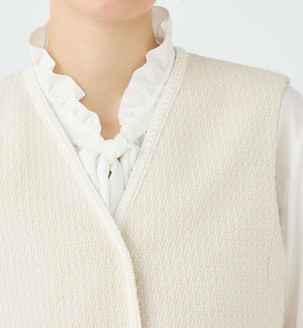 Ballsey「ライトファンシーツイード ペプラムジレ」|ベスト・ジレ|