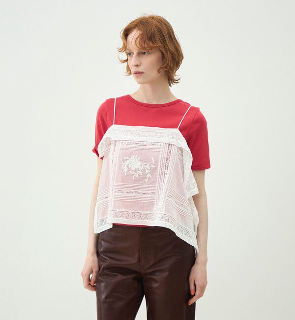 MACPHEE「ビンテージローン キャミソールブラウス」|キャミソール|