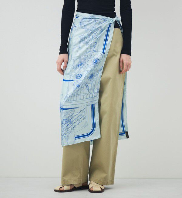 TOMORROWLAND GOODS「MANIPURI DOME FLOWER シルクスカーフ」|バンダナ・スカーフ|