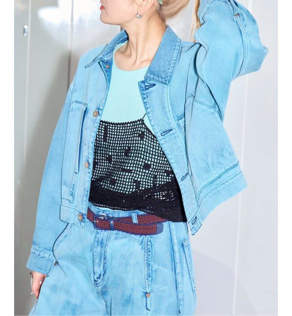  「SAYAKA DAVIS CROCHET CAMISOLE WKT130-PC：キャミブラウス」|シャツ・ブラウス|