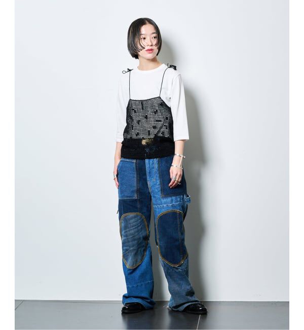  「SAYAKA DAVIS CROCHET CAMISOLE WKT130-PC：キャミブラウス」|シャツ・ブラウス|