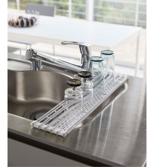 journal standard Furniture「《WEB限定予約》【tower/タワー】折り畳み水切り シリコーントレー付き L」|食器・キッチングッズ|