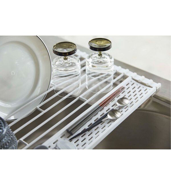journal standard Furniture「《WEB限定予約》【tower/タワー】折り畳み水切り シリコーントレー付き L」|食器・キッチングッズ|