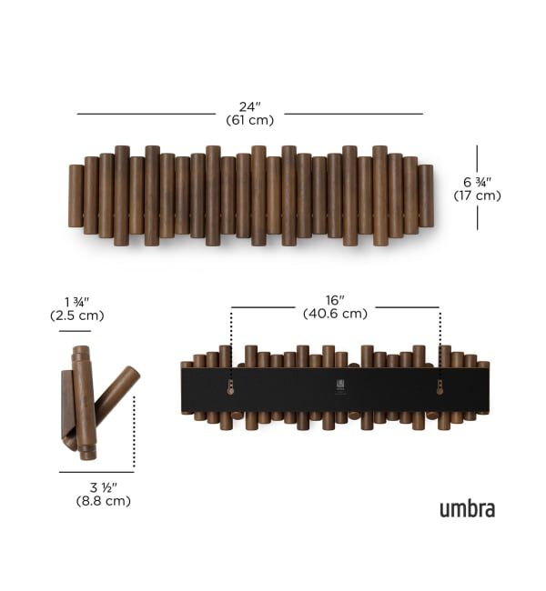 journal standard Furniture「《WEB限定予約》【umbra/アンブラ】PICKET HOOK BR　ピケットフック 8連」|その他|