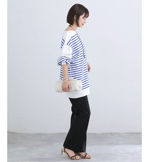 IENA「ウォッシャブル セミフレアパンツ」|スラックス|