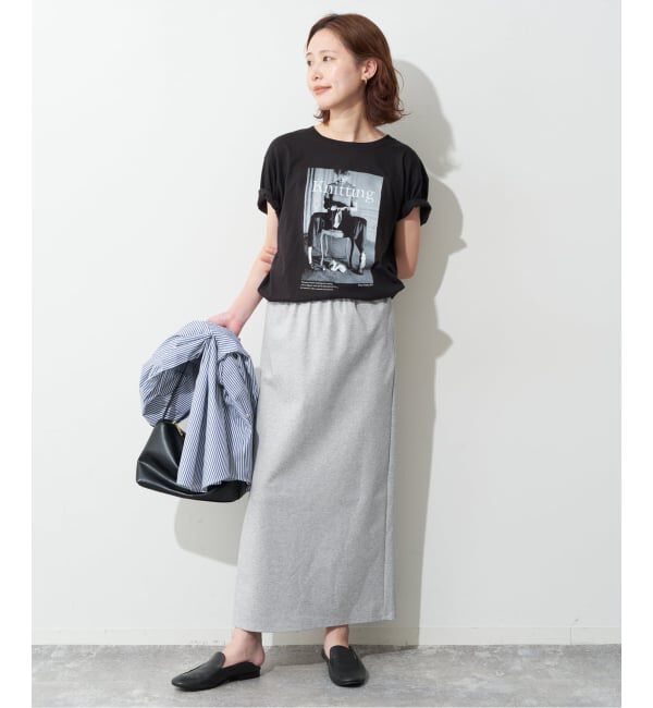 SLOBE IENA「カットリーンスカート」|スカート|