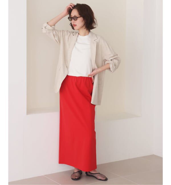 SLOBE IENA「カットリーンスカート」|スカート|
