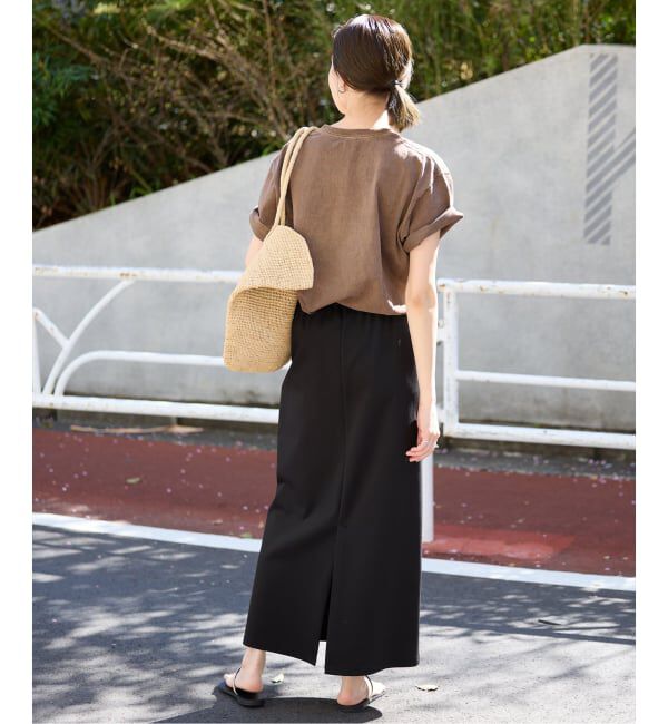 SLOBE IENA「カットリーンスカート」|スカート|