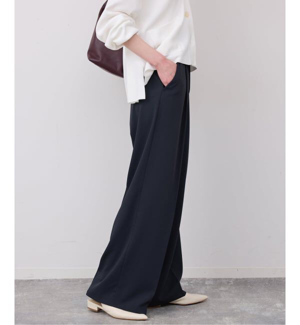 SLOBE IENA「《4サイズ展開》イージーワイドパンツ」|スラックス|