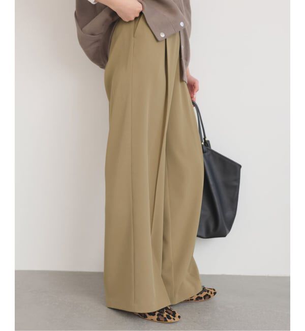 SLOBE IENA「《4サイズ展開》イージーワイドパンツ」|スラックス|