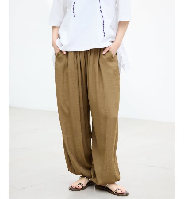 IENA「TORRAZZO DONNA/トラッゾドンナ ギャザーパンツ 6266-357」|その他|