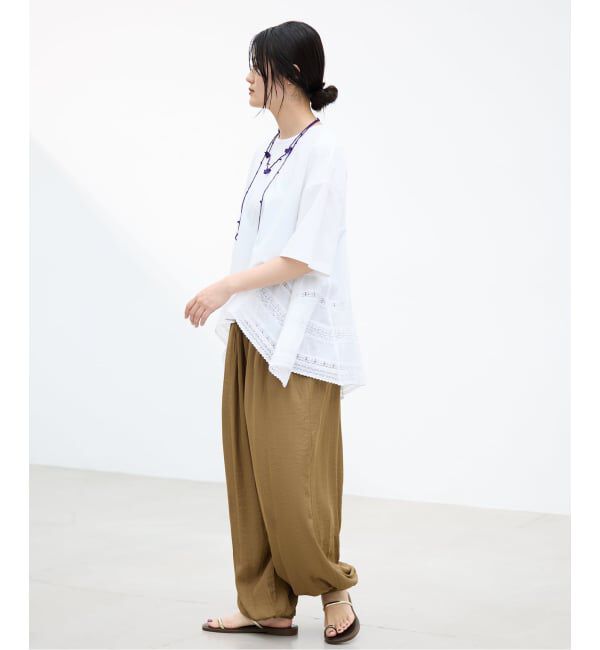 IENA「TORRAZZO DONNA/トラッゾドンナ ギャザーパンツ 6266-357」|その他|