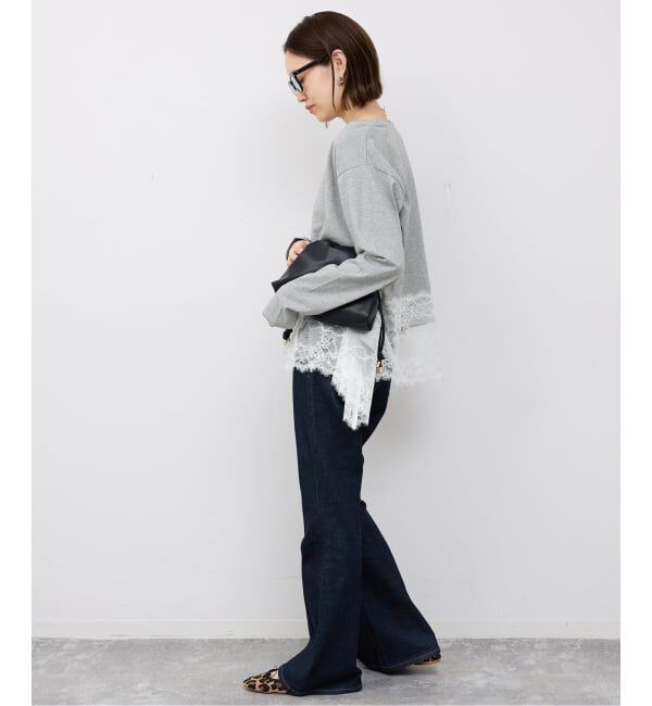 SLOBE IENA「《追加》レースコンビカットソー2」|Tシャツ・カットソー|