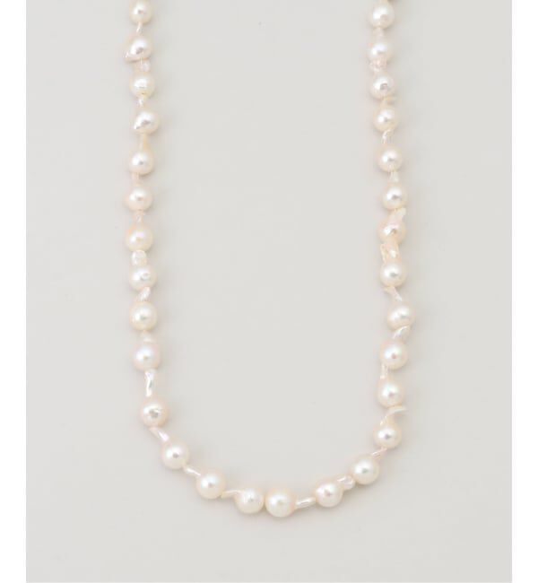 IENA「AYUS/アユス AKOYA BAROQUE PEARL NECKLACE ネックレス  N8-1」|ネックレス|ホワイト
