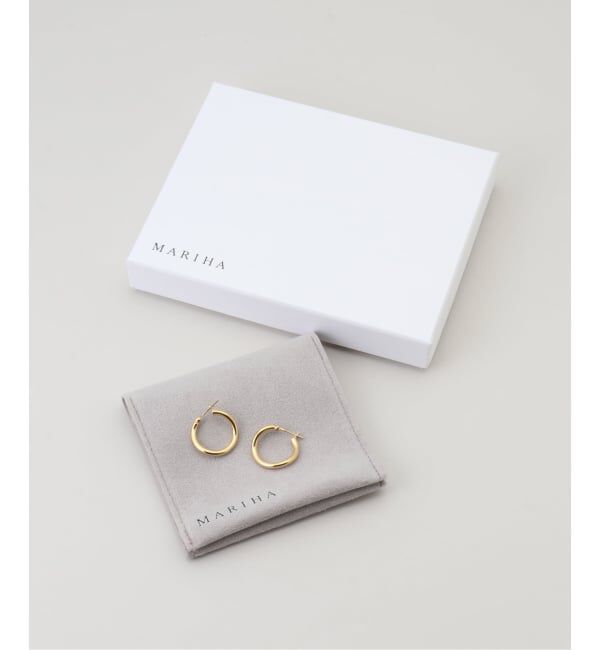 IENA「MARIHA/マリハ Innocent Light フープピアス(両耳) ウェーブS 1603222002」|ピアス|