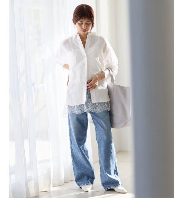 IENA「《追加予約》ラミーリヨセル2wayシャツ」|シャツ・ブラウス|