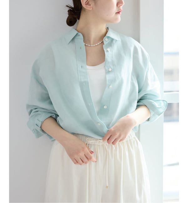 IENA「《追加予約》ラミーリヨセル2wayシャツ」|シャツ・ブラウス|