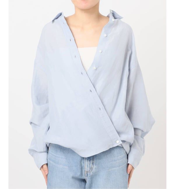 IENA「《追加予約》ラミーリヨセル2wayシャツ」|シャツ・ブラウス|