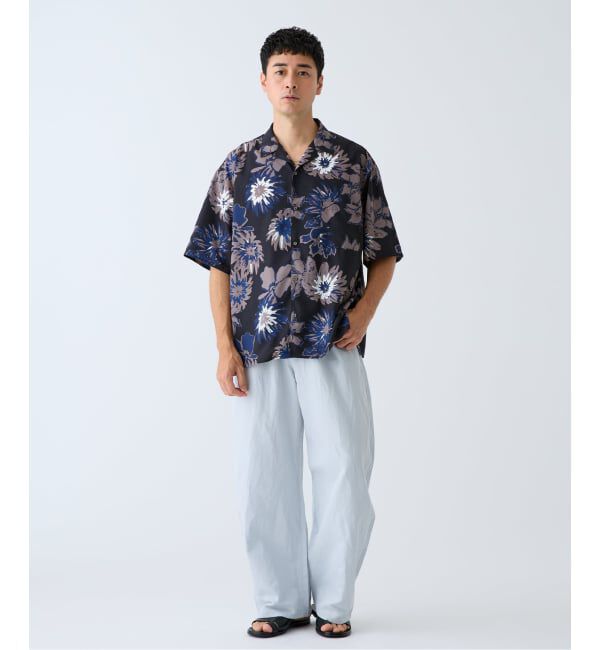 EDIFICE「《予約》Spun-Lone フラワーオープンカラー半袖シャツ」|シャツ・ブラウス|