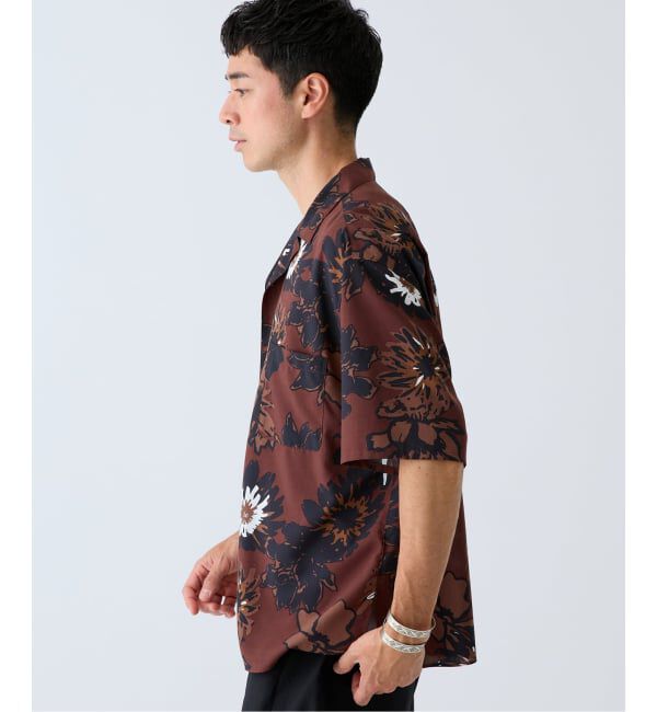 EDIFICE「《予約》Spun-Lone フラワーオープンカラー半袖シャツ」|シャツ・ブラウス|