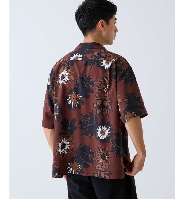 EDIFICE「《予約》Spun-Lone フラワーオープンカラー半袖シャツ」|シャツ・ブラウス|