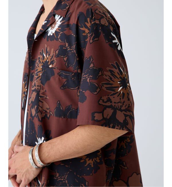 EDIFICE「《予約》Spun-Lone フラワーオープンカラー半袖シャツ」|シャツ・ブラウス|