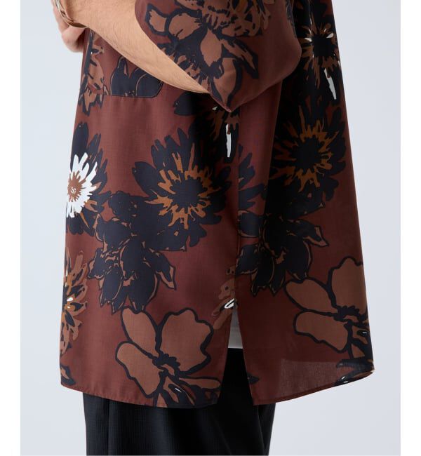 EDIFICE「《予約》Spun-Lone フラワーオープンカラー半袖シャツ」|シャツ・ブラウス|