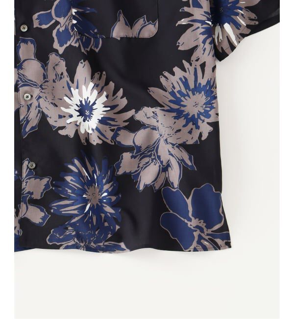 EDIFICE「《予約》Spun-Lone フラワーオープンカラー半袖シャツ」|シャツ・ブラウス|