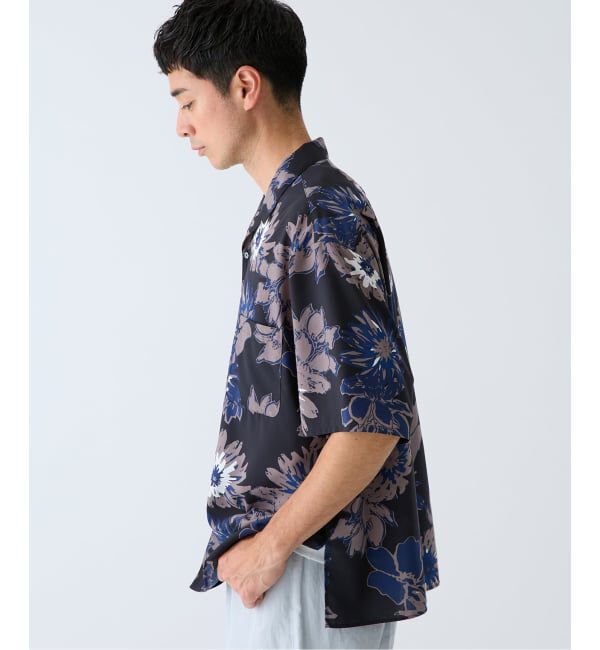 EDIFICE「《予約》Spun-Lone フラワーオープンカラー半袖シャツ」|シャツ・ブラウス|