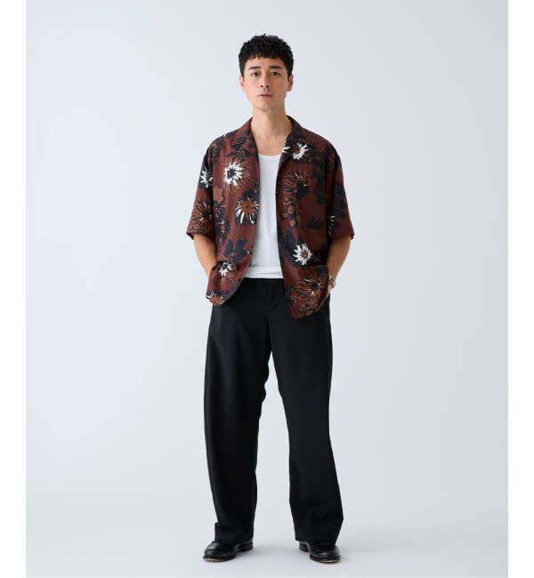 EDIFICE「《予約》Spun-Lone フラワーオープンカラー半袖シャツ」|シャツ・ブラウス|