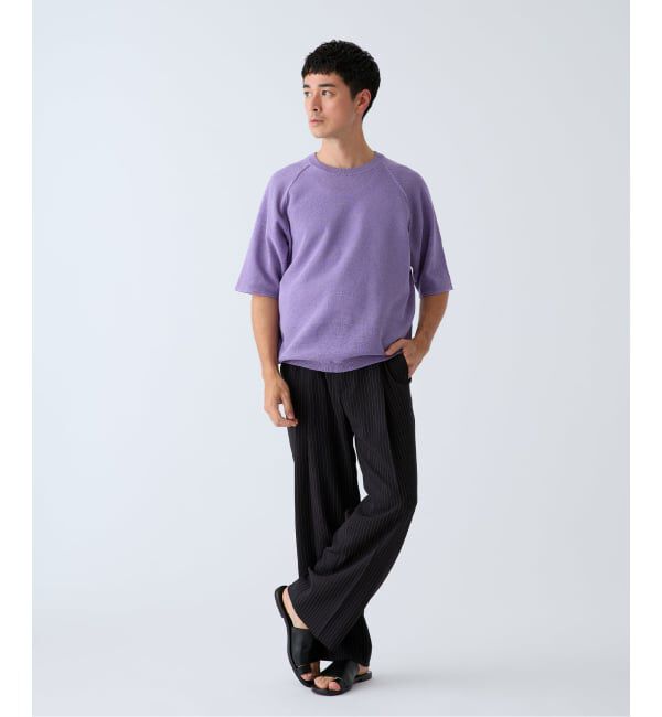 EDIFICE「ドライコットン ハーフスリーブ ニット」|Tシャツ・カットソー|