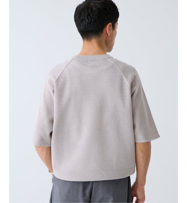 EDIFICE「ドライコットン ハーフスリーブ ニット」|Tシャツ・カットソー|