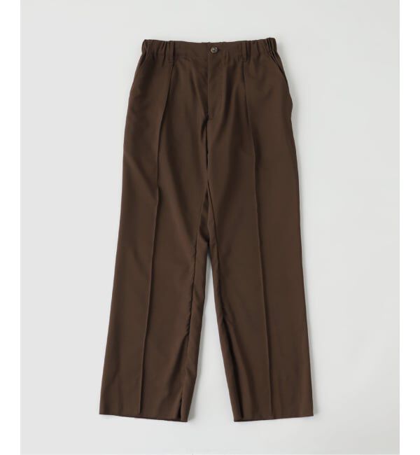 EDIFICE「la favola (ラ ファ―ボラ)  W/Tropical Semi Flair Easy パンツ」|スラックス|ブラウン