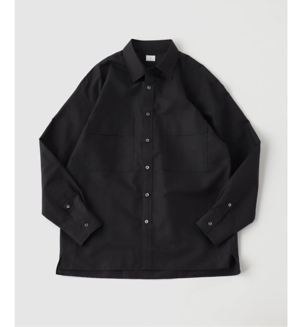 EDIFICE「リネン ダブルポケット シャツ」|シャツ・ブラウス|ブラック
