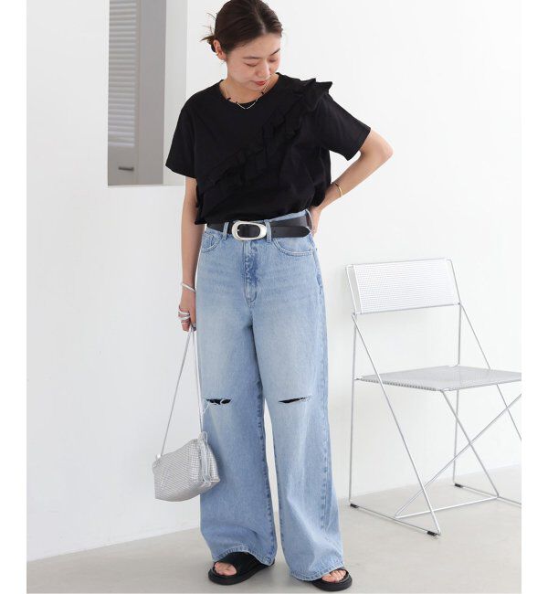 JOURNAL STANDARD relume「《追加》アシンメトリーフリルTEE」|Tシャツ・カットソー|