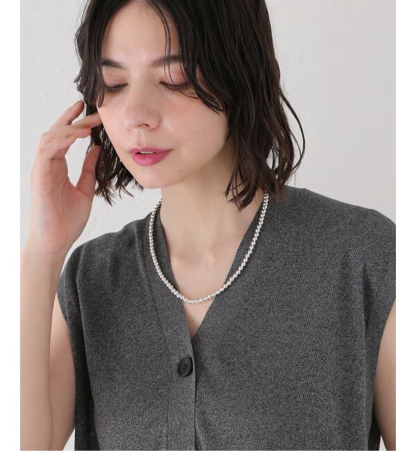 journal standard L'essage「【ERICKA NICOLAS BEGAY】NAVAJO PEARL 5mm 50：ネックレス」|ネックレス|シルバー