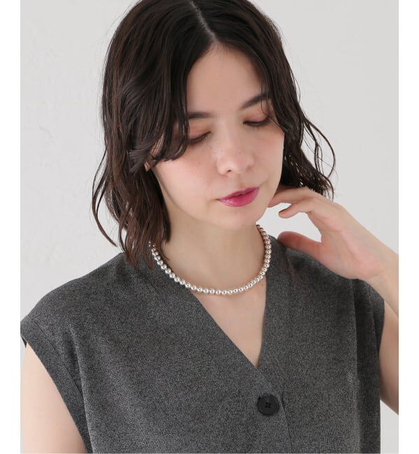 journal standard L'essage「【ERICKA NICOLAS BEGAY】NAVAJO PEARL 7mm 40：ネックレス」|ネックレス|シルバー